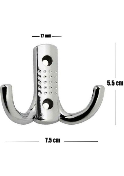Noktalı Askı Portmanto Vestiyer Duvar Dolap Elbise Mobilya Askılığı Metal Askısı Askılık (9 Adet) indirimleri