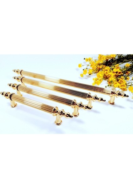 Zirve Elit 96 mm Mobilya Mutfak Çekmece Dolabı Dolap Kulpu Kulbu Kulpları - Altın-Altın - 9 Adet fiyatları