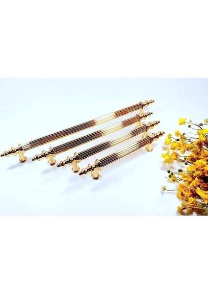 Zirve Elit 96 mm Mobilya Mutfak Çekmece Dolabı Dolap Kulpu Kulbu Kulpları - Altın-Altın - 9 Adet indirimleri