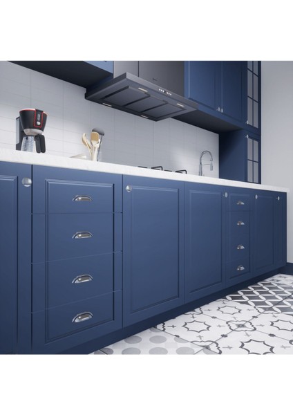 Tas Midye Çanak 64 mm Krom Dolap Çekmece Vestiyer Mobilya Kulpu (9 Adet) modelleri