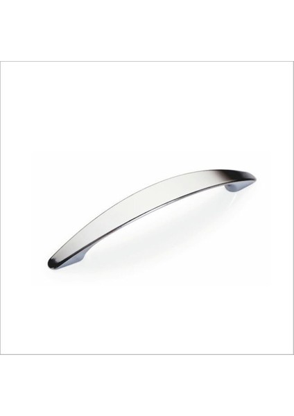 Merve Düz Çekmece Dolap Kapak Kulpu Kulbu 96 mm Parlak Metal Kulp (5 Adet)