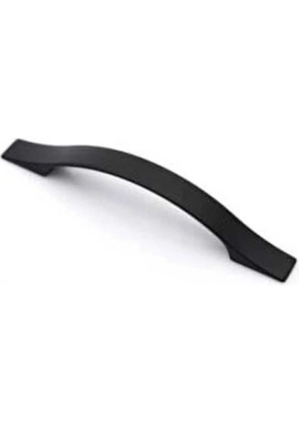 Eko Sülün Çekmece Dolap Kapak Kulpu Kulbu 96 mm Siyah Metal Kulp (10 Adet)