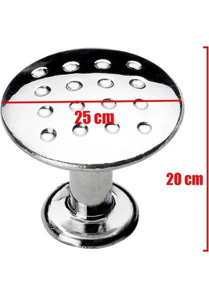 Noktalı Düğme Çekmece Dolap Dolabı Kulpu Kulbu Krom Metal Daire Kulpları Mobilya Mutfak (9 Adet) fiyatları