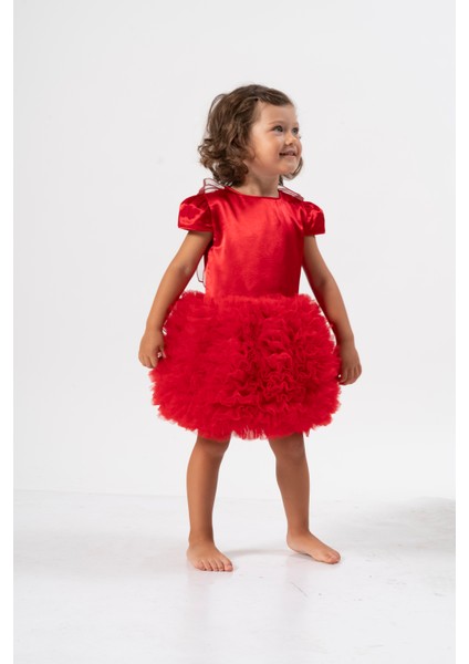 Kız Bebek Kız Çocuk Doğum Günü Parti Düğün Elbise Tüllü Tütü Astarlı Çocuk Giyim bebek giyim Elbyknttutul modelleri