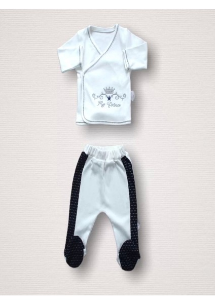 Süper Prens Nakışlı 10LU Zıbın Takımı Hastane Çıkışı Lacivert indirimleri