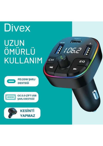 Transmitter Araç Kiti Bluetooth (DT-604)