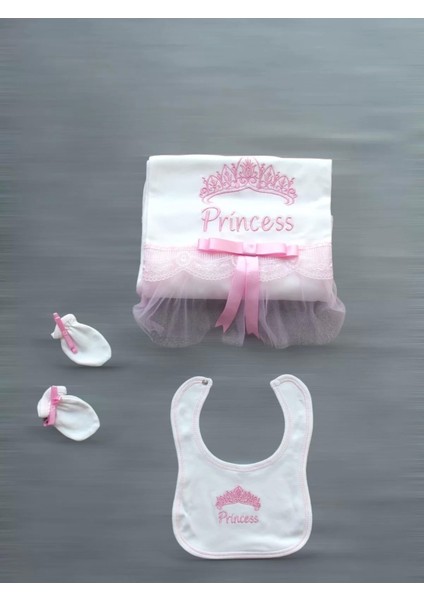 Taçlı Prensesim Nakışlı 10LU Zıbın Takımı Hastane Çıkışı Pembe modelleri