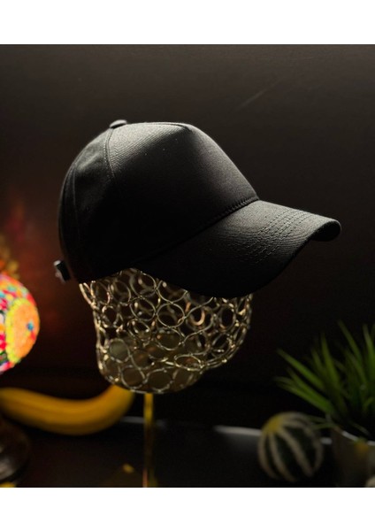 Erkek & Kadın Günlük Düz Siyah Unisex Şapka / Günlük Spor Yazlık Şapka