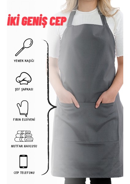 10 Adet Simple Ayarlanabilir Askılı Mutfak Önlüğü modelleri