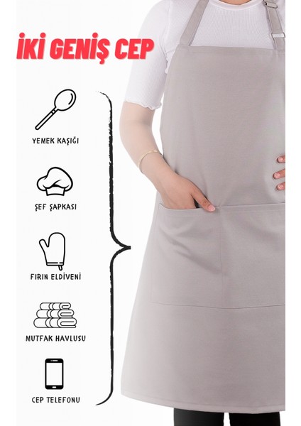 10 Adet Simple Ayarlanabilir Askılı Mutfak Önlüğü modelleri