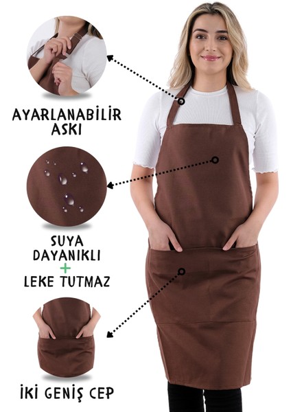 4 adet simple ayarlanabilir askılı mutfak önlüğü fiyatları