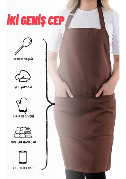 4 adet simple ayarlanabilir askılı mutfak önlüğü modelleri