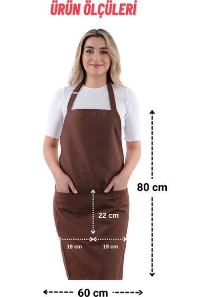 4 adet simple ayarlanabilir askılı mutfak önlüğü