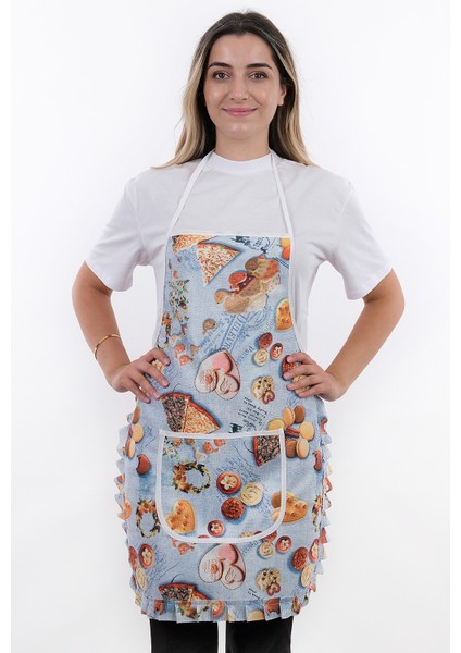 Jarse Frilly İkili Paket Sıvı Geçirmez Su Geçirmez Mutfak Önlüğü fiyatları