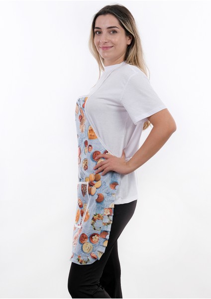 Jarse Frilly İkili Paket Sıvı Geçirmez Su Geçirmez Mutfak Önlüğü modelleri