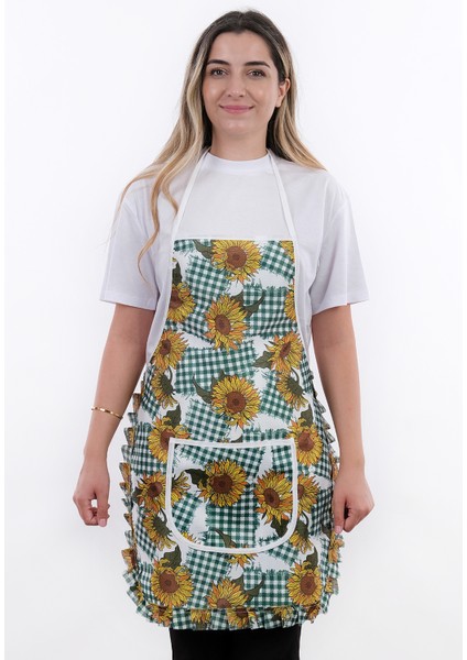 Jarse Frilly Sıvı Geçirmez Su Geçirmez Mutfak Önlüğü