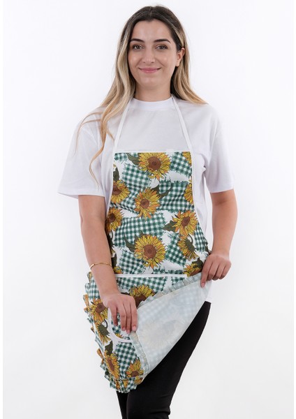 Jarse Frilly Sıvı Geçirmez Su Geçirmez Mutfak Önlüğü modelleri