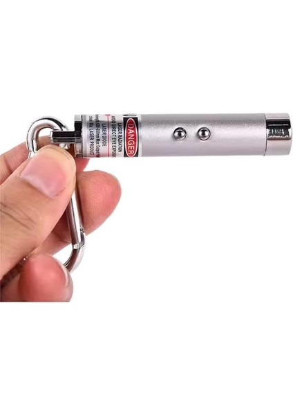 6 Adet Kırmızı Lazer 3in 1 Çok Fonksiyonlu Mini Lazer Fener, Kedi Lazer Oyuncağı