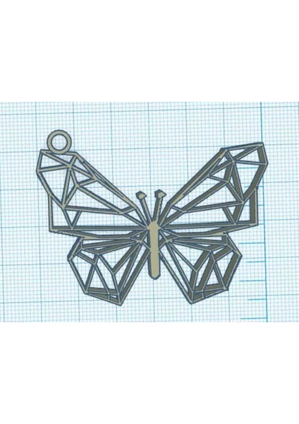 Geometrik Kelebek - Papillon Geometrique (Plastik Aparattır!!!)