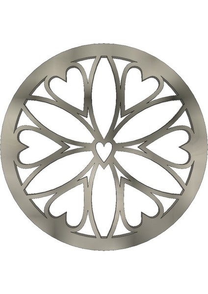 Madeni Para Madalyon Kolye Için Heartflower Madeni Para (Plastik Aparattır!!!)