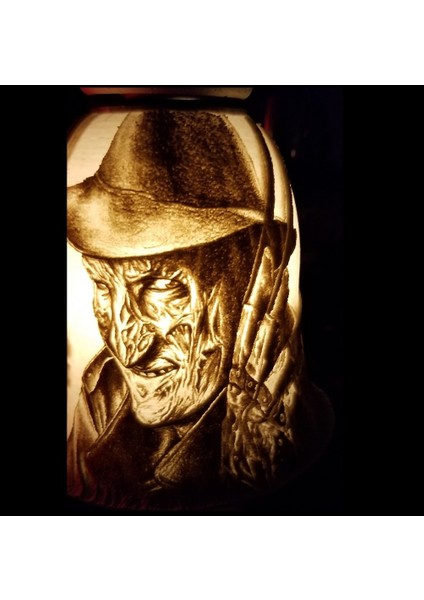 Freddy Jason Testere Lithophane Abajur (Plastik Aparattır!!!) fırsatları