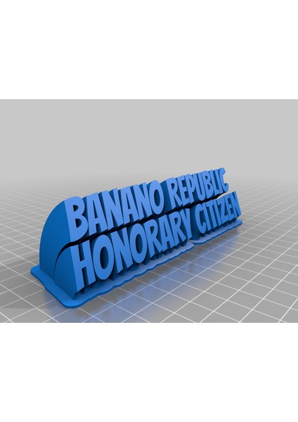 Banano Cumhuriyeti - Fahri Vatandaş Rozeti (Plastik Aparattır!!!)