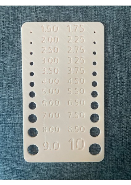 Örgü Iğneleri Ölçer (Plastik Aparattır!!!) fırsatları