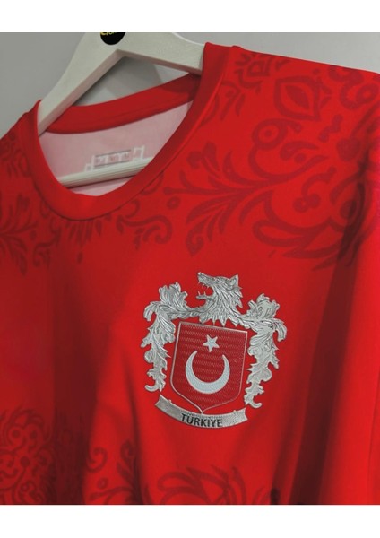 Türkiye Bozkurt A Özel Tasarım Yetişkin Fıtbol Forması HD1199