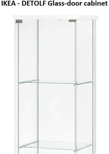 Ikea - Detolf Cam Kapı Dolabı Raf Desteği (M4) (Plastik Aparattır!!!)