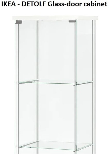Ikea - Detolf Cam Kapı Dolabı Raf Desteği (M4) (Plastik Aparattır!!!) fiyatları