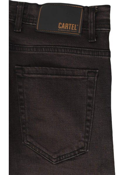 Fistan Store Erkek Kahverengi Yüksek Bel Rahat Kesim Boru Paça Büyük Beden Jean Pantolon indirimleri