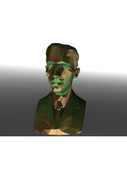 Nikola Mozaik - Düşük Poli - 3D Yazdırılabilir Nikola Tesla Kelime Oyunu (Plastik Aparattır!!!)