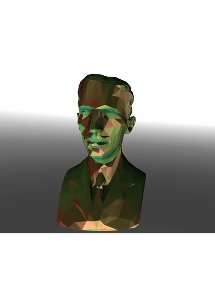 Nikola Mozaik - Düşük Poli - 3D Yazdırılabilir Nikola Tesla Kelime Oyunu (Plastik Aparattır!!!)