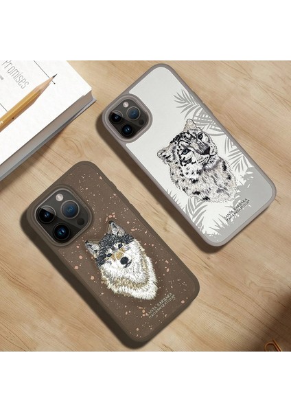 iPhone 15 Pro Uyumlu Savanna Serisi Leopard Kılıf