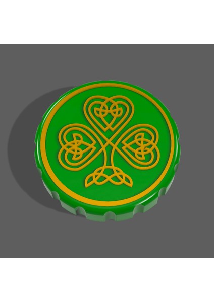 Celtic Shamrock - Zula Kavanoz Kapağı (Plastik Aparattır!!!)