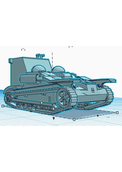 Piyade Traktörü Ue(F) Üzerindeki Küçük Radyo ve Gözlem Tankı - 21'inci Panzer Komuta Aracı (Plastik Aparattır!!!)
