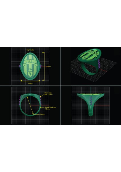 Juventus'un Mühür Yüzüğü - Eski Logo (Plastik Aparattır!!!) fırsatları