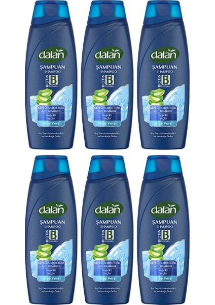 Şampuan Aloe Vera Özlü 450 ml x 6 Adet