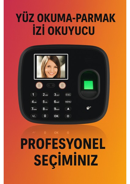 Yeni Nesil Yüz Okuma Parmak Izi Cihazı -Maaş Yazılımı