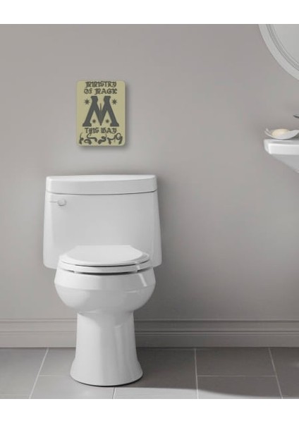 Sihir Bakanlığı Bu Tarafta, Banyo Tabelası (Plastik Aparattır!!!) modelleri