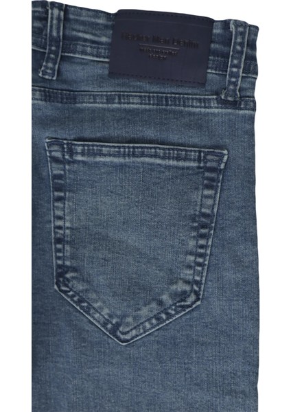 Fistan Store Erkek Açık Mavi Normal Bel Rahat Kesim Dar Paça Bilekte Jean Pantolon indirimleri