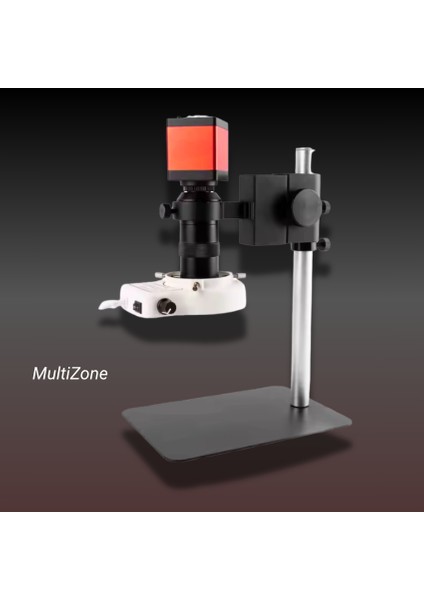 Yüksek Çözünürlü Endüstriyel Mikroskop Kamera 130XC Lens13MP Hd 60F/S 56 LED Halka Işık