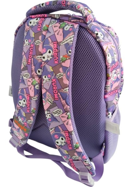 Orjinal Lisanslı Kuromi Okul Çantası Sırt Destekli 3 Gözlü Mor 3185 modelleri
