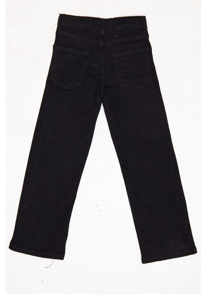 Siyah Kız Çocuk Kot Likralı Salaş Jean Pantolon Beli Ayarlanabilir Lastik LX312N fiyatları