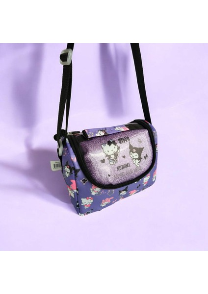 Orjinal Lisanslı Hello Kitty Friends Kuromi Termal Beslenme Çantası Mor 3261