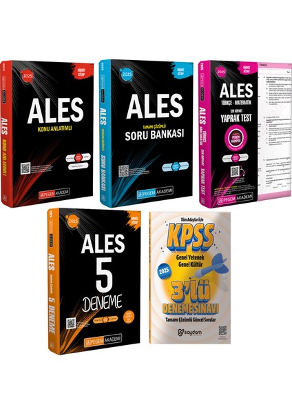 2025 Ales Konu Anlatımı-Çözümlü Soru Bankası-Çözümlü 5 Deneme-Çek Kopart Yaprak Test-Çözümlü 3deneme