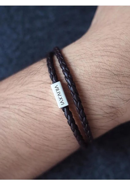 Kişiye Özel Tasarım , Ikili Deri Bileklik , Isim Yazılı Bileklik, Çift Bilekliği, Hediye Takı fırsatları