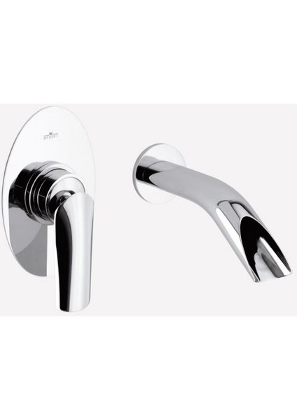 Italyan Webert-Aria Ankastre Tek Kollu Lavabo Bataryasi KROM-AI830606015