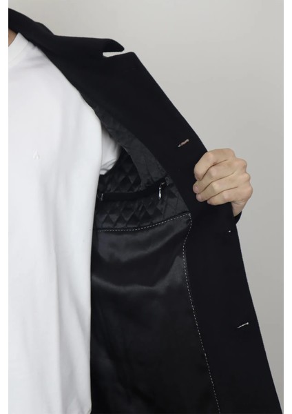 Pelikan Fistan Store Erkek Klasik Kesim Rahat Kalıp Düğmeli Büyük Beden Kışlık Kaşmir Kaban modelleri