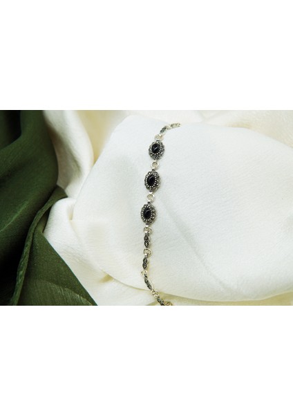 Kadın 925 Ayar Gümüş Oltutaşı Mini Papatya Üçlü Bilrklik fırsatları